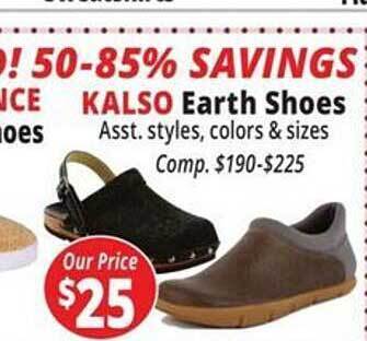 Ocean State Job Lot Kalso earth shoes offer