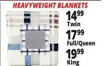Ocean State Job Lot Heavyweight blankets, twin, full-queen or king offer