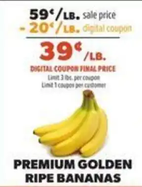 Lowe's Premium Golden Ripe Bananas offer