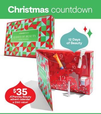 JC Penney Jcpenney beauty advent calendar offer