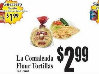 Baja Ranch La comaleada flour tortillas offer