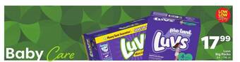 Weis Markets Luvs big packs offer