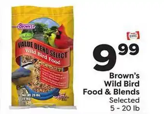 Weis Markets Brown's wild bird food & blends offer