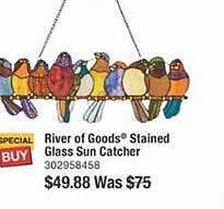The Home Depot River of goods stained glass sun catcher offer
