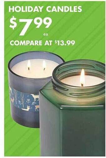 Big Lots Holiday candles offer