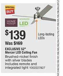 The Home Depot Exclusive 52 offer