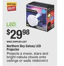 The Home Depot Northern sky galaxy led projector offer