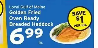 Hannaford Golden fried oven ready breade haddock offer
