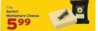 Hannaford Sartori montamore cheese offer