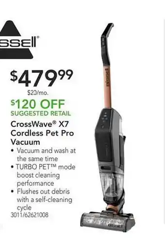 Crosswave x7 cordless pet pro vacuum