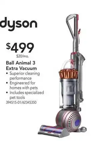 Dyson ball animal 3 extra vacuum