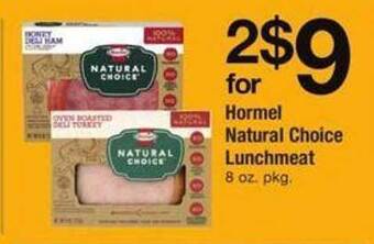Safeway Hormel natural choice lunchmeat offer
