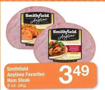 Safeway Smithfield anytime favorites ham steak offer