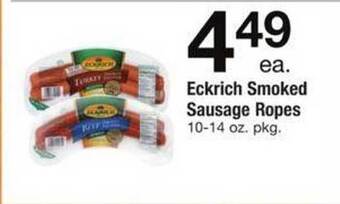 Safeway Eckrich smoked sausage ropes offer