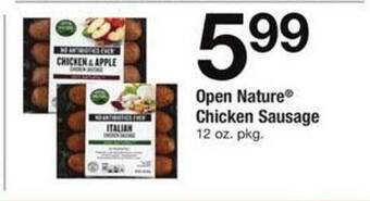 Safeway Open nature chicken sausage offer