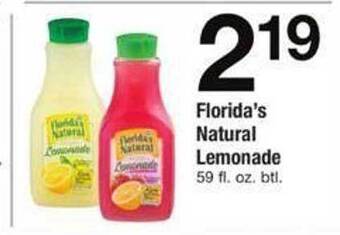 Safeway Florida's natural lemonade offer