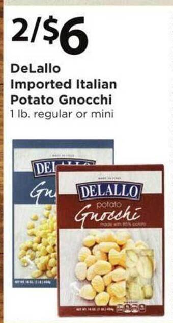 Safeway Delallo imported italian potato gnocchi offer