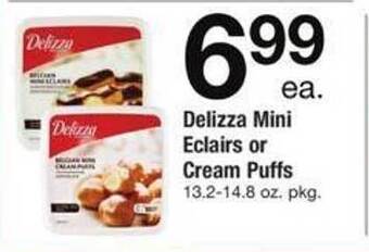 Safeway Delizza mini eclairs or cream puffs offer