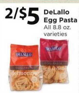 Safeway Delallo egg pasta offer