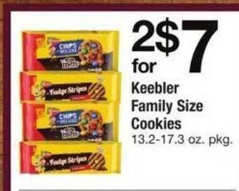 Safeway Keebler family size cookies offer