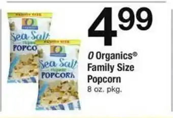 Safeway 0 organics family size popcorn offer