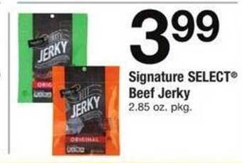 Safeway Signature select beef jerky offer