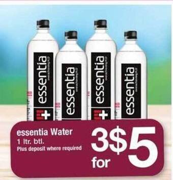 Safeway Essentia water offer