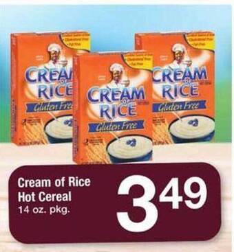 Safeway Cream of rice hot cereal offer