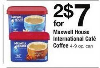 Safeway Maxwell house international café coffee offer