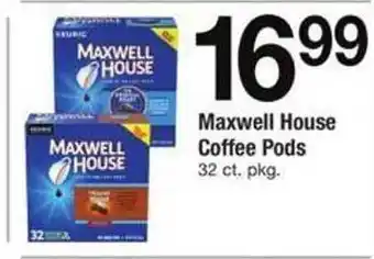 Safeway Maxwell house coffee pods offer