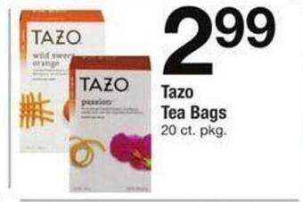 Safeway Tazo tea bags offer