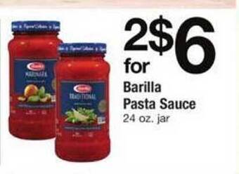 Safeway Barilla pasta sauce offer