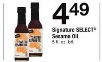 Safeway Signature select sesame oil offer