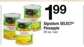Safeway Signature select pineapple offer
