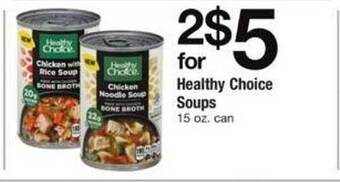 Safeway Healthy choice soups offer
