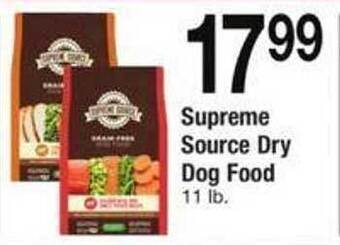Safeway Supreme source dry dog food offer