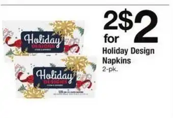 Safeway Holiday design napkins offer