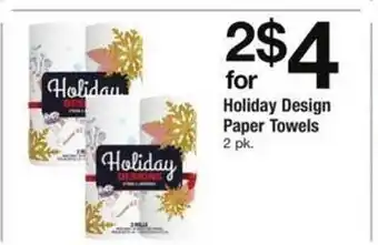 Safeway Holiday design paper towels offer