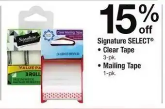 Safeway Signature select clear tape or mailing tape offer