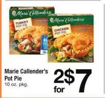 Safeway Marie callender's pot pie offer