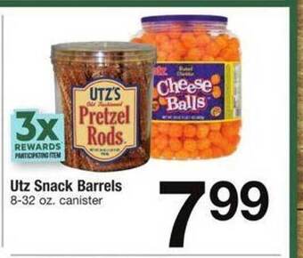 Safeway Utz snack barrels offer