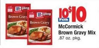 Safeway Mccormick brown gravy mix offer