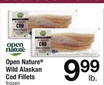 Safeway Open nature wild alaskan cod fillets offer