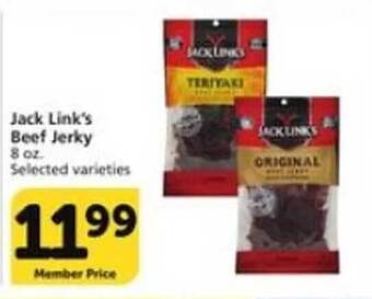 Vons Jack link's beef jerky offer