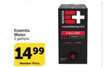 Vons Essentia water offer