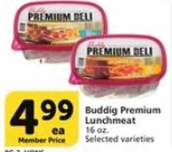 Vons Buddig premium lunchmeat offer