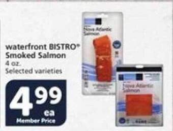 Vons Waterfront bistro smoked salmon offer