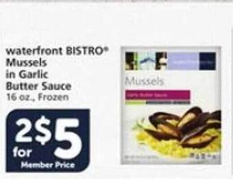 Vons Waterfront bistro mussels in garlic butter sauce offer