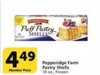 Vons Pepperidge farm pastry shells offer