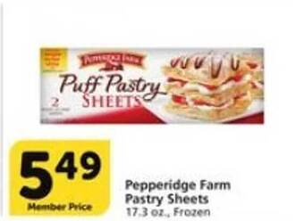 Vons Pepperidge farm pastry sheets offer